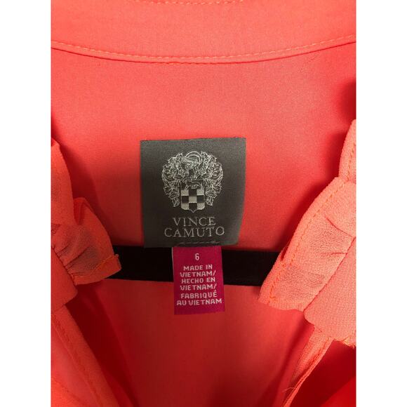 Vince Camuto Women's Size 6 Smocked Chiffon Fit & Flare NEW - Picture 4 of 7